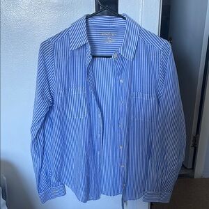 Lilly Pulitzer Blue Striped Button Down Shirt